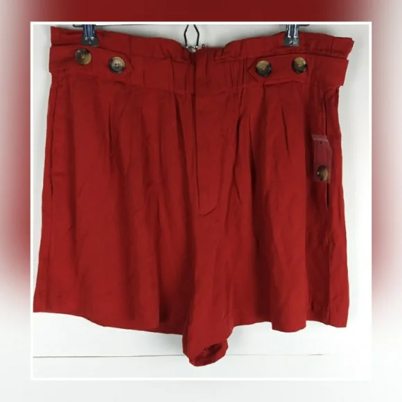 A.n.a chambray paper bag booty shorts size 16 - Picture 1 of 5